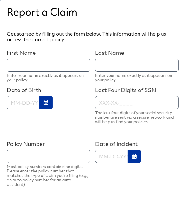 Allstate Claim Form