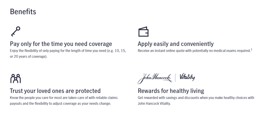 John Hancock Life Insurance Website Term Life Insurance Benefits